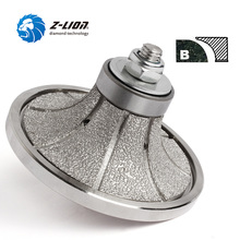 Z-LION Diamond Vacuum Brazed Hand Profile Shaping Wheel B Type 85mm Profile Grinding Wheel For Granite Marble Stone 2024 - buy cheap