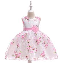 Vestido de princesa infantil feminino, vestido de casamento elegante para meninas de 3 a 8 anos, 2020, vestido tutu para festa de aniversário 2024 - compre barato