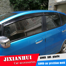 Visera de plástico para ventana de coche, protector Deflector de lluvia y sol, para Honda FIT JAZZ 2008-2013, 4 unids/set/Set 2024 - compra barato