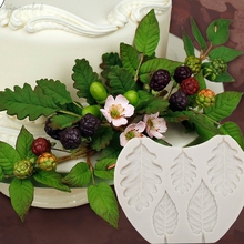 Minsunbak molde de folha de silicone, ferramenta de decoração para fondant de bolo, molde de pasta de goma de chocolate 2024 - compre barato
