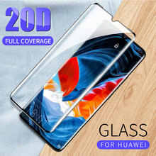 20D Curved Tempered Glass for Huawei P30 Pro Screen Protector for Huawei P20 Lite Mate 20 Mate 10 Full Cover Edge Tempered Glass 2024 - buy cheap