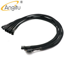 Angitu с 15pin SATA 3 4Pin Процессор Вентилятор охлаждения PWM Контроль температуры Мощность адаптер Cable-45cm 2024 - купить недорого