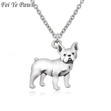 Retro Boho French Bulldog & Boston Terrier Dog Charm Pendant Choker Necklace Long Chain Men For Women Men India Jewelry Collier 2024 - buy cheap