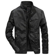 Fashion men leather jacket Spring autumn thin PU Casual coat high quality mens locomotive leather jacket New Male PU outerwear 2024 - buy cheap