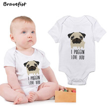 Bodysuits Cotton Toddler Boys Girl Jumpsuit Newborn Clothes Short Sleeve Infant Summer Baby Bodysuit Dog Ropa Kids Clothes 0-2Y 2024 - buy cheap