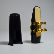 Cabeça Kit de Peças Acessórios com Saxofone Saxofone Saxofone alto Bocal Ligadura Metal Tampa de Plástico e Cana 2024 - compre barato