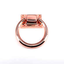 1x Rose Gold Drawer Ring Knobs Kitchen Cabinet Wardrobe Cupboard Door Chair Zinc Alloy Ring Pull Handle 2024 - buy cheap
