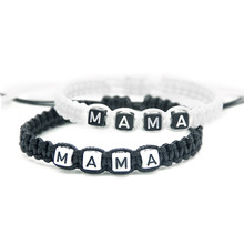 1pcs Handmade MAMA Bracelets Mother Infinity Wish Adjust Size Baby Shower New Mum Pregnancy Breastfeeding Gifts Beaded Jewelry 2024 - buy cheap