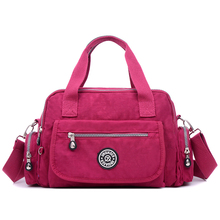 Fashion Women High Quality Nylon Top-handle Bag For Women 2018 Candy Color Shoulder Bag Ladies Messenger Bags Waterproof Handbag 2024 - buy cheap