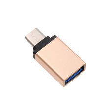 Переходник с USB 3,0 на USB Type-C «папа» на USB «мама», OTG, из алюминиевого сплава, для Macbook, Xiaomi Mi5, Mi6, Samsung, Huawei 2024 - купить недорого