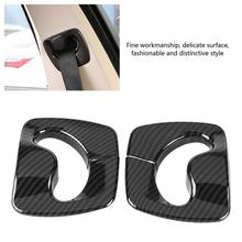 2Pcs Carbon Fiber Style Car Interior Decorative Seat Safety Belt Cover Trim for BMW 5 series F10 2011 2012 2013 2014 2015 2016 2024 - buy cheap