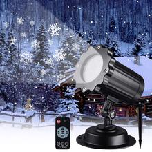 Christmas Rotating Snowflake Snowstorm Projector dj Disco stage Light with Remote Control Outdoor Garden Laser Projector Lamp 2024 - buy cheap