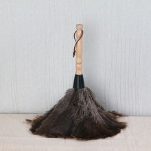 Mini espanador de pena de avestruz real, escova portátil para limpeza doméstica de móveis, mini espanador 2024 - compre barato