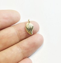 Eruifa 20 шт. 10*7 мм крошечные красивые листья оптовая продажа ожерелье, серьги браслет ювелирные изделия DIY ручной работы 2 цвета 2024 - купить недорого