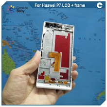 Pantalla LCD para Huawei P7, montaje de digitalizador de calidad de pantalla táctil para teléfono Huawei Ascend P7 de 5,0 pulgadas (en stock) + herramientas, cubierta de TPU 2024 - compra barato