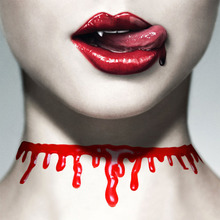DoreenBeads Halloween Choker Necklace Red Blood Plasma Vampire Cos New Fashion Punk Hyperbole 31.5cm 1Piece 2024 - buy cheap