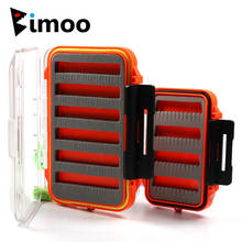 Bimoo 1PCS 2 Layer Fly Fishing Pocket Box Waterproof Case for Nymph Dry Wet Flies Trout Carp Salmon Fishing Fly Box S L 2024 - buy cheap