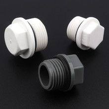 50pcs/lot 1/2" 3/4" 1 Inch Male Thread PVC Pipe Plug Micro Irrigation Fittings Garden Water Connectors Tube End Caps Screw Plug 2024 - buy cheap