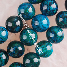 Free Shipping Beautiful jewelry  10mm Azurite Round Loose Beads G4368 2024 - buy cheap