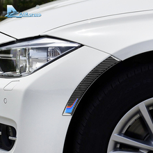 Airspeed 2pcs Carbon Fiber Wheel Protector Car Bumper Sticker Car Anti-collision Strips for BMW E90 E60 E84 F10 F07 F30 F34 F01 2024 - buy cheap