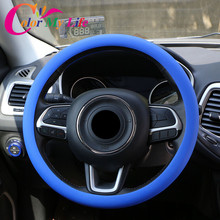 Color My Life Silicone Car Steering Wheel Cover for BMW 1 2 3 5 Series E46 E60 E90 F01 F30 F20 F10 F15 F13 M3 M5 M6 X1 X3 X5 X6 2024 - buy cheap