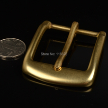 DIY leather craft solid brass belt buckle set 3pcs/lot inner 40x47mm 2024 - buy cheap