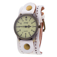 CCQ Лидирующий бренд женские часы винтажные кожаные часы мужские наручные часы модные женские кварцевые часы reloj mujer 2018 # N05 2024 - купить недорого