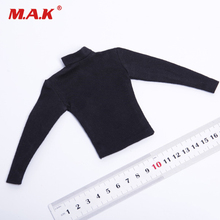 1/6 Scale Male Figure Clothes Accessory Hoodie without Hat  Black Long Sleeve Shirt Model for 12 inches Actinon Figure Thin Body 2024 - buy cheap
