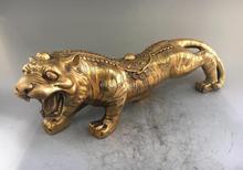 26'' brass sculpture home fengshui carved auspicious beast wealth tiger statue 2024 - buy cheap