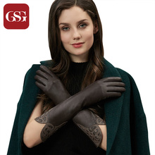 GSG Women Long Leather Gloves s Fashion Patched Ladies Driving Gloves Winter  Warm Gloves Elbow Opera Long  Gloves 2024 - buy cheap