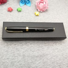 Best gift for boss high quality heavy metal rollerball pen 50g/pc custom printed with your logo and phone on pen body or pen cap 2024 - buy cheap