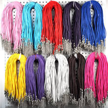 New 20Pcs/Lot Mix Colors Braided Leather Necklaces Cord For Women Girls Handmade DIY Chains Necklace Jewelry Gifts 2024 - buy cheap