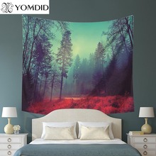 Hanging Tapestry Wall Decoration Tapestries Beautiful Scenery Polyester Fiber Cloth Tree Night Scene Printed Tapestry Tapiz 2024 - buy cheap