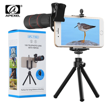 APEXEL 8 Pcs/lot Telefon Lens 18X Telescope with Tripod Zoom Camera Lenses for iPhone Xs max 7 8 Plus Xiaomi Samsung Wholesale 2024 - buy cheap