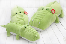 filling toy lovely cartoon green crocodile plush toy soft throw pillow , birthday gift w5387 2024 - buy cheap