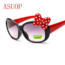 Óculos de sol infantil uv400, óculos armação internacional de marca com design de borboleta para meninos e meninas 2019 2024 - compre barato