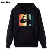 Jiu Jitsu Silhouette Bjj Brazilian Jiu Jitsu Retro Hoodie Hoody Fashion Casual High Quality Print Sweatshirt Hip Hop Coat Jacket 2024 - buy cheap