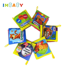 Тканевая книга IMBABY для детей 0-12 месяцев, Тихая развивающая игрушка, познавательные книжки из мягкой ткани 2024 - купить недорого