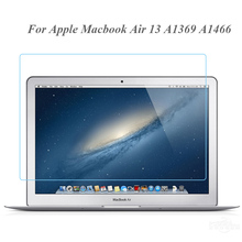 Защитное стекло для ноутбука Macbook Air 13 арт. A1369 A1466 0,3 мм 9H прозрачная защитная пленка против царапин 2024 - купить недорого