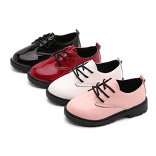 Children's leather shoes boys casual PU Leather Shoes baby Girls boys black Leather Shoes teenager Performance dress shoes 2024 - buy cheap