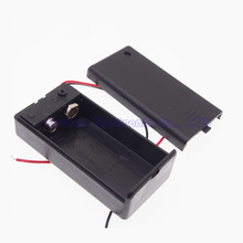 Caja de batería 6F22, soporte de batería de 9V con carcasa con interruptor, 5 uds., 1 paquete 2024 - compra barato
