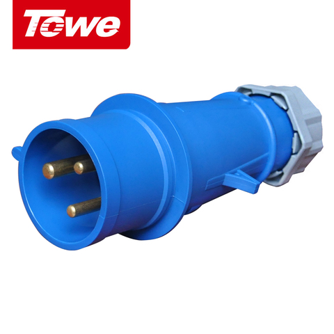 Towe Industrial Connector IPS-P363  63A  3 Pins  2P+E  Male   IP67 2022 - buy cheap