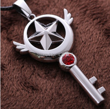 Hot!!! Card Captor Sakura Necklace Alloy Czech Stone Pendant Necklace Star Necklace High Quality Cosplay Jewelry 2024 - buy cheap