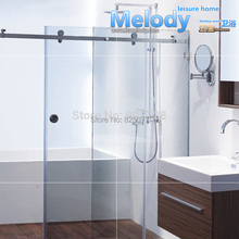 Free Shipping (No glass & No Bar) frameless Shower Sliding door Whole set Hardware 304 stainless steel HD11 2024 - buy cheap