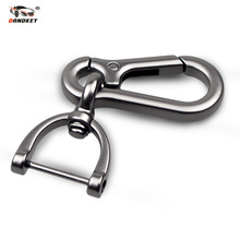 DandkeyNew Black Silver Car Keychain Key Chain Auto Key Rings Interior Accessories Creative Gift For Car Styling New Arrival 2024 - buy cheap