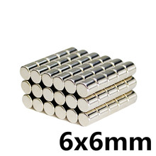 20pcs 6 x 6 mm Super Strong Powerful 6x6 mm Round Magnet Rare Earth Permanent Neodymium Magnets N35 6*6mm 2024 - buy cheap