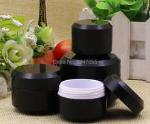 5g10g15g50g Empty Cosmetic Facial Cream Container, Black Plastic Round Skincare Cream Storage Jar, Portable Eyecream/Mask Pot 2024 - buy cheap