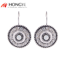 HUIMEI 2022 Ethnic Retro Earrings Simple Crystal Zircon Beaded Charm Personalized Clip-on Earrings Ladies Jewelry 2024 - buy cheap