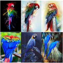 Colorful Birds full animals 5D diy embroidery pattern wedding decor resin mosaic diamond painting 3d cross stitch kits RA2584 2024 - buy cheap