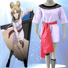 Temari Halloween Cosplay Costume set from naruto purple dress free shipping 2024 - buy cheap